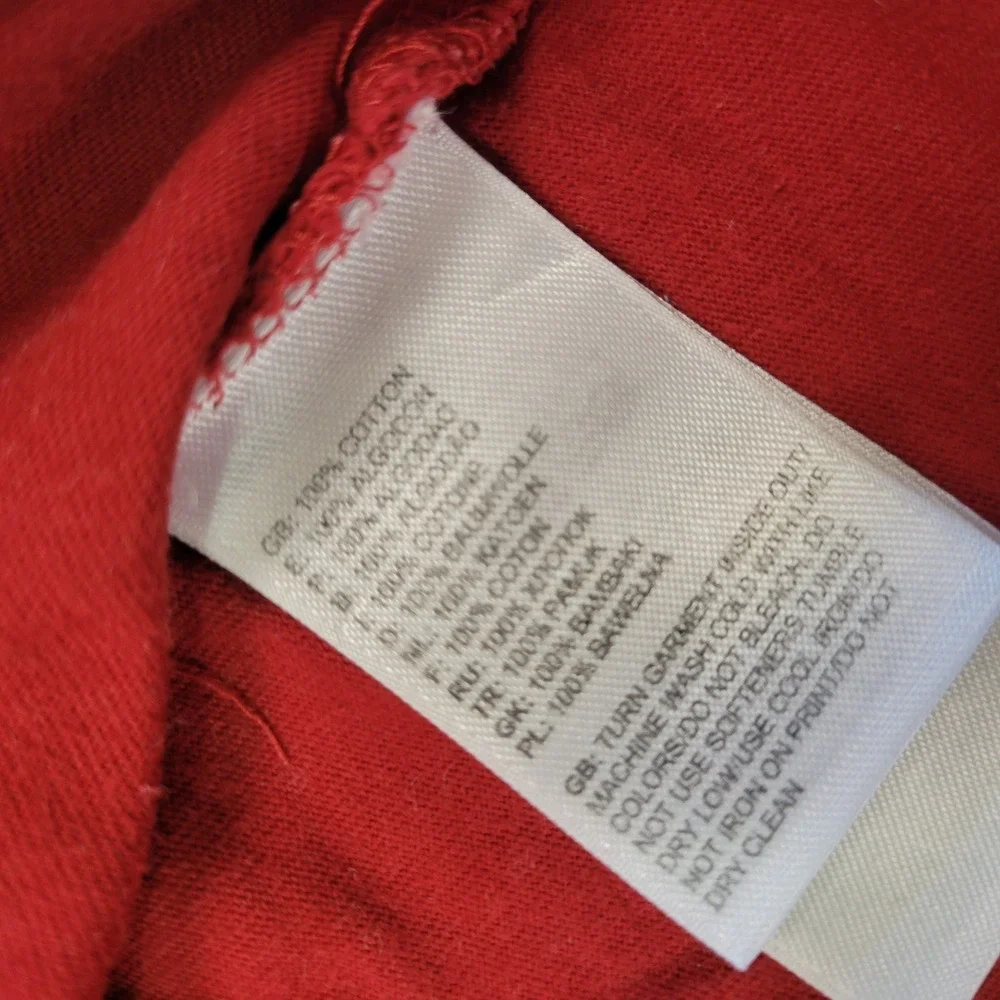 The North Face Kathmandu Nepal Graphic T Shirt Red Mens Size Large